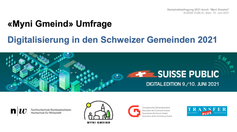 Umfrage «Digitalisierung in den Schweizer Gemeinden 2021»